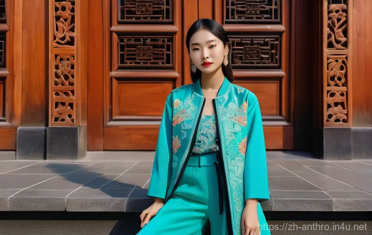 문화적 다양성 - **Prompt:** A vibrant and confident Gen Z young woman, in her early twenties, is posing stylishly ou...