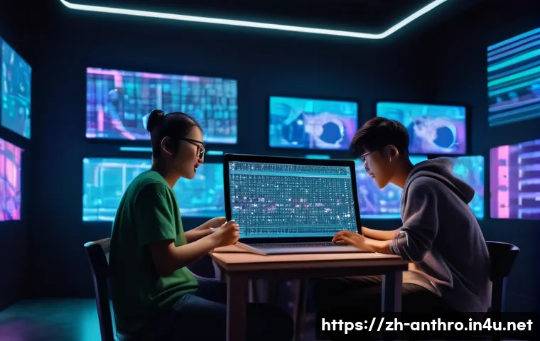 문화산업 연구 - A vibrant digital creative studio scene showcasing diverse cultural content creation: young Asian cr...